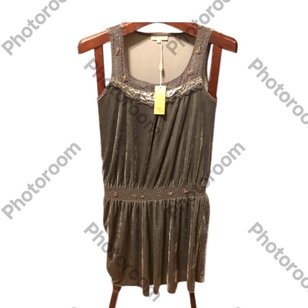 Brand new designer velvet dress size L